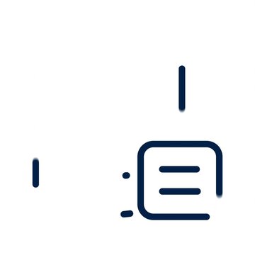 Database server icon outline vector illustration concept