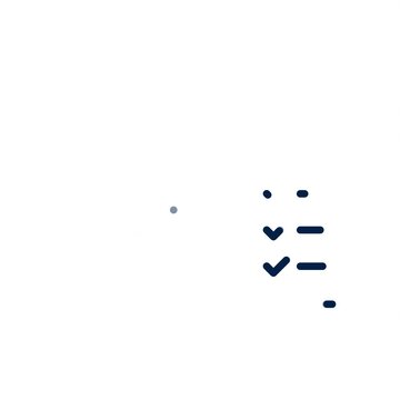 Cute Robot Head with Checklist Icon Line Vector Animation