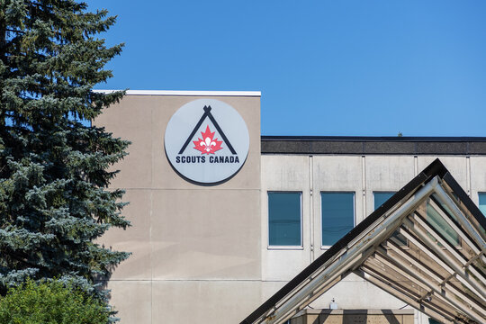 Ottawa, Canada - July 30, 2026: Scouts Canada building with sign in Ottawa