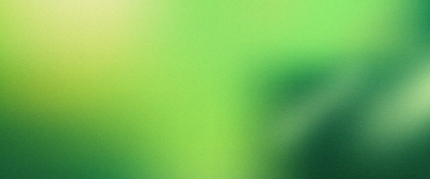 Abstract green background with soft light and grainy texture, vibrant lime and forest green gradient for design, blurred natureinspired backdrop with subtle noise effect