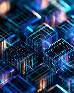 
Extreme super-macro commercial visualization of advanced photovoltaic solar cells with an intelligent energy optimization layer, perfectly repeating microscopic semiconductor patterns across the enti