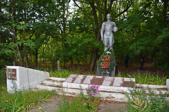 PRIPYAT CHERNOBYL UKRAINE: Memorial of victims to the Pripyat exclusion Zone of Chernobyl accident dominates the energy of most disastrous nuclear power plant accident in history