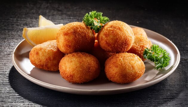 potato croquette food ai generated
