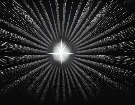 isolated black star burst and grunge sparkle with stipple grainy noise texture black dotwork starburst with stipple effect and grainy halftone gradient backgroungrain noise halftone image