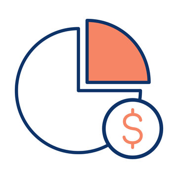 Pie Chart Finance Analytics Line Icon