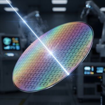 Laser Precision Cutting of Silicon Semiconductor Wafer in Modern Fab Lab