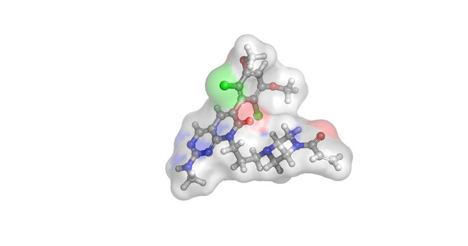 PRN-1371, covalent pan-FGFR inhibitor and anti-cancer targeted drug, 3D molecule 4K
