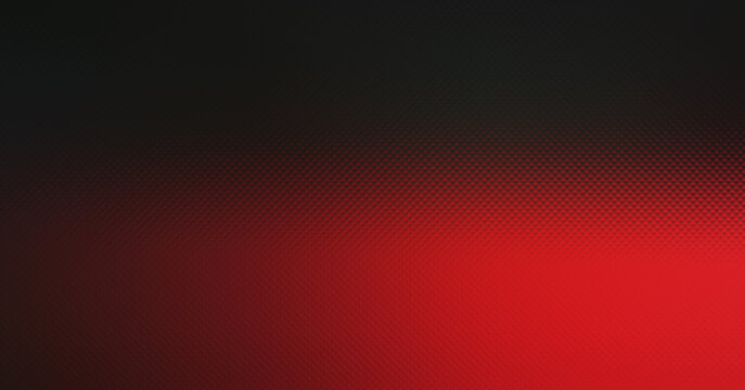 Minimalist dark carbon fiber texture illuminated by a bold red light glow in one corner area