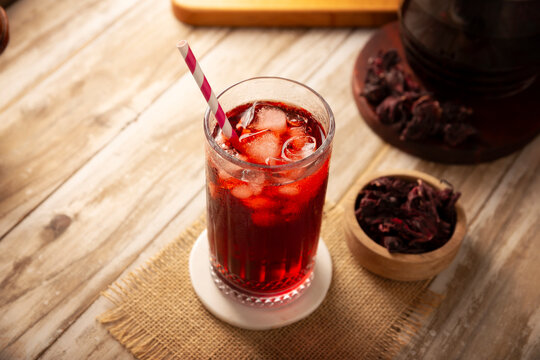 Hibiscus cooler. In Mexico, known as Agua de Jamaica, an infusion made from the hibiscus flower (Hibiscus sabdariffa), which is said to have multiple health benefits. It can be enjoyed hot or cold.