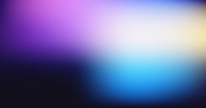 Ethereal blue and purple gradient light effect with a soft grainy finish for modern artistic backgrounds