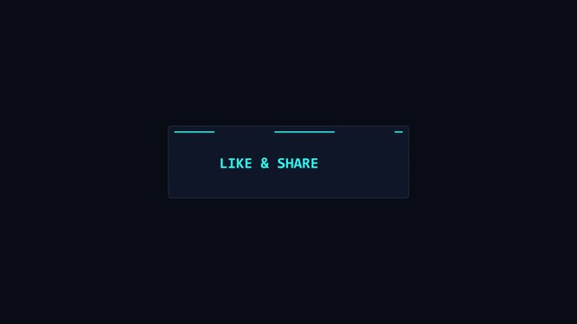 Like and share social media notification button animation with minimalist ui 4k