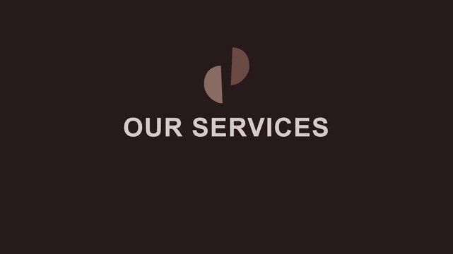 Our services minimalist motion title animation for corporate business presentations and marketing communications 4k