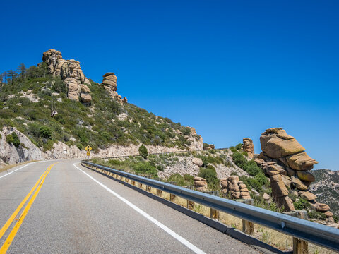 The Catalina Highway  and General Hitchcock Highway. In the Santa Catalina Mountains  often called the Mount Lemmon Scenic Byway; outside Tucson Arizona, USA