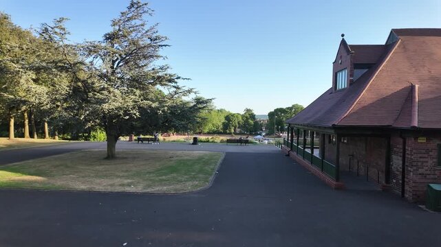 Victorian bandstand in Hanley Park, Stoke-on-Trent United Kingdom