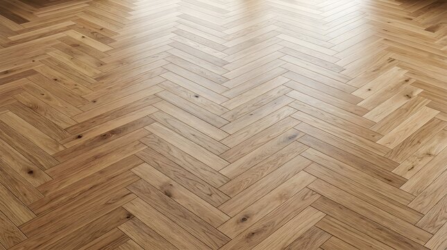 Herringbone oak wood flooring texture, light brown parquet timber planks, elegant hardwood floor pattern for interior design.