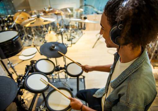 Electronic Drumming Session.