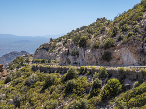 The Catalina Highway  and General Hitchcock Highway. In the Santa Catalina Mountains  often called the Mount Lemmon Scenic Byway; outside Tucson Arizona, USA