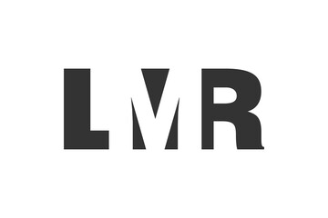 LMR logo design. Initial letter L M R bold font style for tech startups, consulting, corporate branding. Creative company name, headlines typography identity, trendy logotype. © Olena