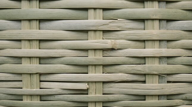 Woven bamboo texture background, natural wicker pattern close up, organic rattan material surface, rustic wood weave for interior design.