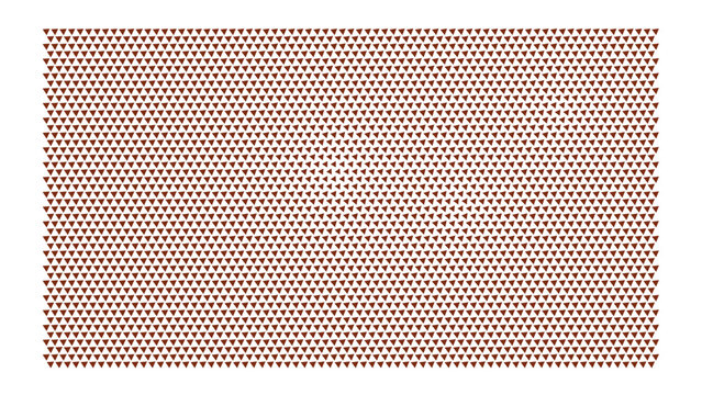 Rectangular grid pattern of small orange and red dots on a black background, abstract digital texture for background usage
