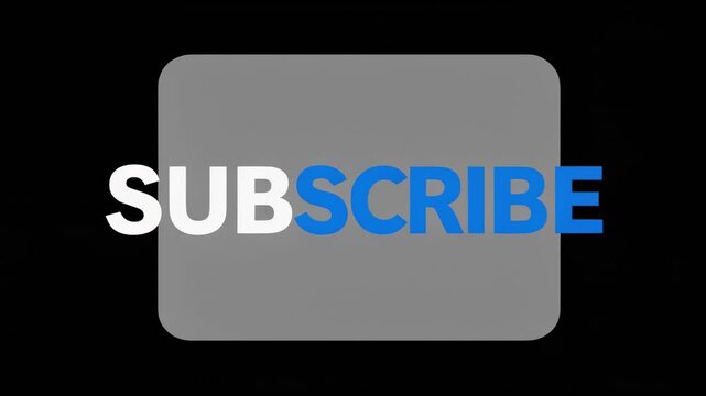 typing subscribe button animation sequence