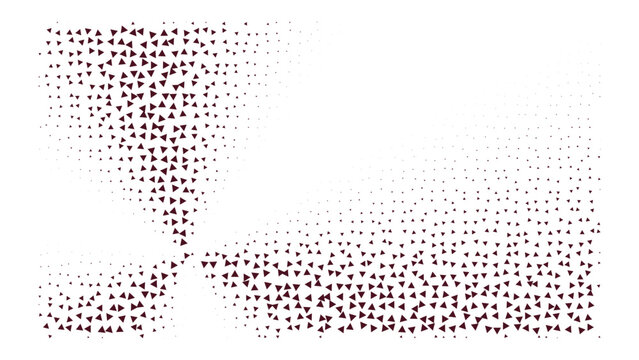 Abstract dark red dot pattern on a black background, rectangular grid of small circles forming a textured geometric surface