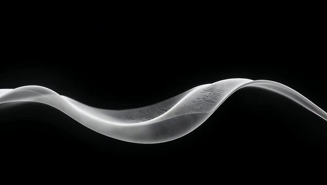 Fluid wave formations oscillating smoothly emphasizing organic curves clean contrast and dynamic motion energy through simple vector art
