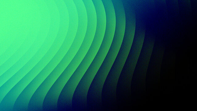 Abstract green wave line pattern background