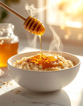 Miel con avena