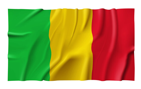 Waving Mali Flag