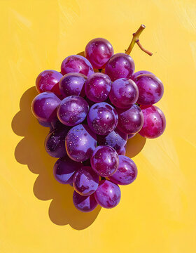 Racimo de uvas moradas
