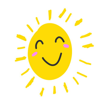 smiling sun cartoon