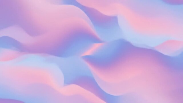 Abstract fluid blend of light pink and blue softly undulating and merging in a seamless pattern