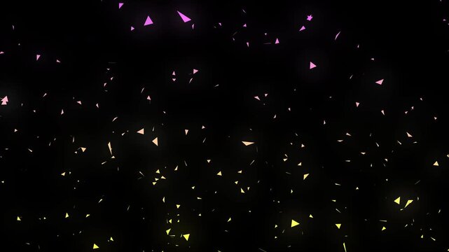 Christmas Starry Space Background, Dark Vector Night Sky with Sparkling Light, Magic Particle Motion Loop, Astronomy Illustration, Festive Design, Particle, 4K, Effects, Gradient, Animation, Glow

