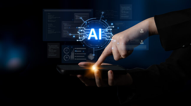 Futuristic software development concept featuring AI pair programmer, automated AI code generation, and real-time AI debugging. Ideal for DevOps and tech AI innovation. Corpus