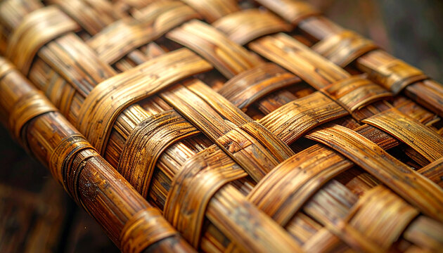 Woven bamboo texture