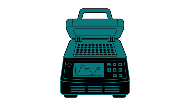 PCR Thermal Cycler Machine Isolated Transparent Background