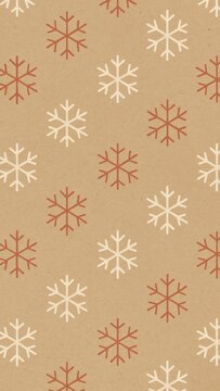 Vintage snowflake pattern wallpaper.