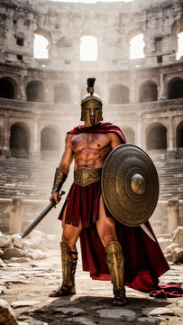 hombre, hombre adulto, guerrero, guerrero romano, gladiador, gladiador romano, Roma antigua, Imperio romano, cultura romana, historia antigua, soldado romano, legionario romano, armadura romana, casco
