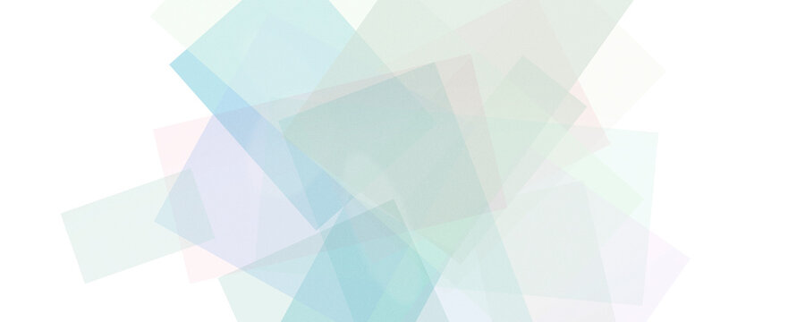 A calming abstract composition of overlapping pastel rectangles and triangles in soft blues and greens, ideal for minimal backgrounds, branding, or calming web banners.