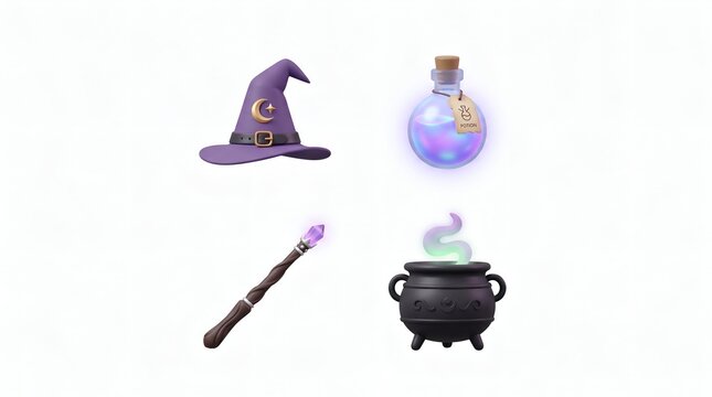 magic lamp and magic wand