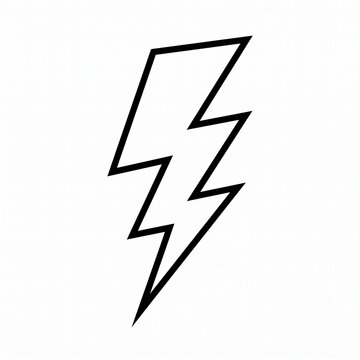 Black lightning bolt