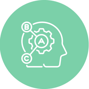 Psychometric Test Icons, Outline Style Graphic Element