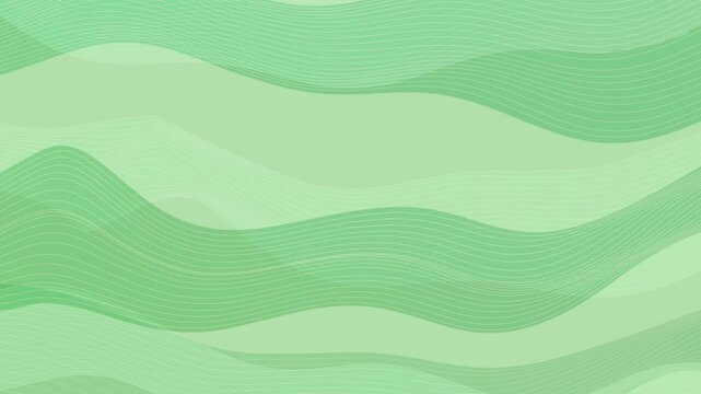 Abstract Flowing Green Graphic Design 4K