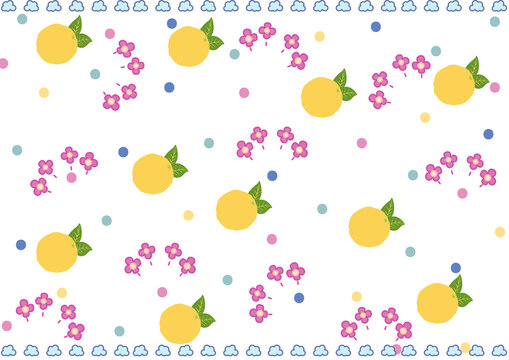 Seamless fruits pattern 
