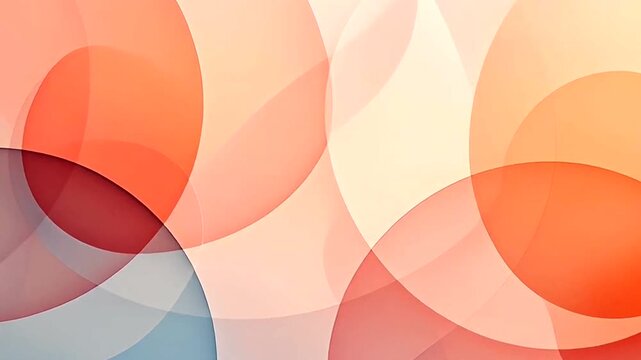 Abstract background with overlapping circles in warm colors.