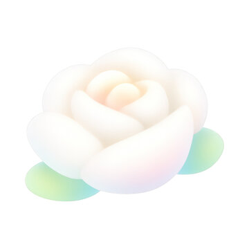 PNG Soft pastel abstract flower