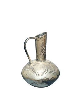 Antique silver jug PNG