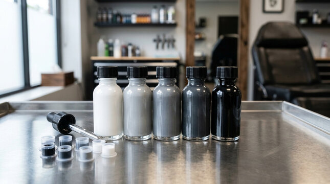 Tattoo Ink Bottles and Supplies