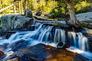 Lower Eagle Falls cascades scenic view at Tahoe © PhotoSpirit